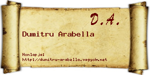 Dumitru Arabella névjegykártya